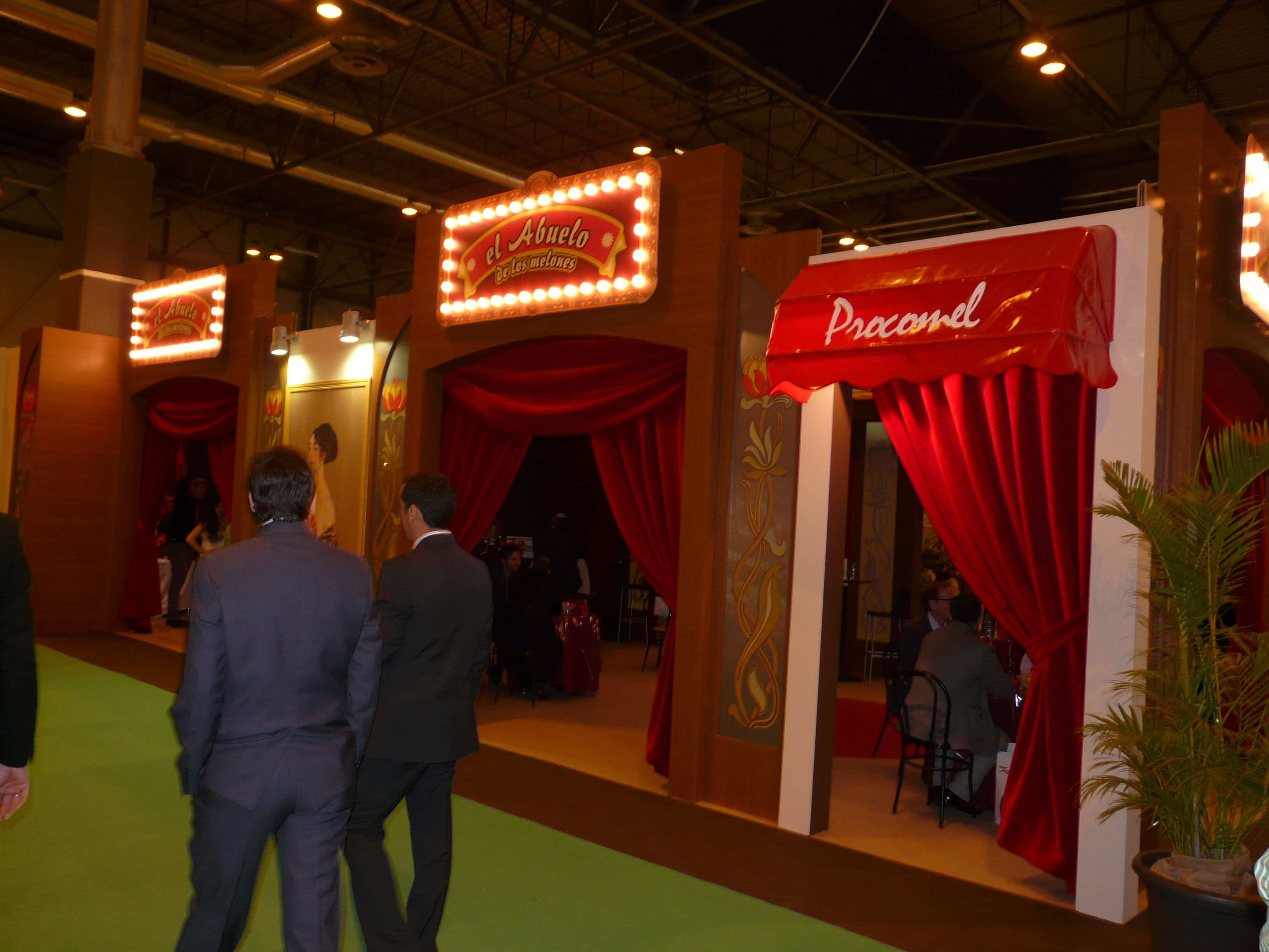 Procomel's stand - probably the most eye catching at this year's show. Seemed to be pitched somewhere between a bordello and cabaret bar from 1930's Berlin